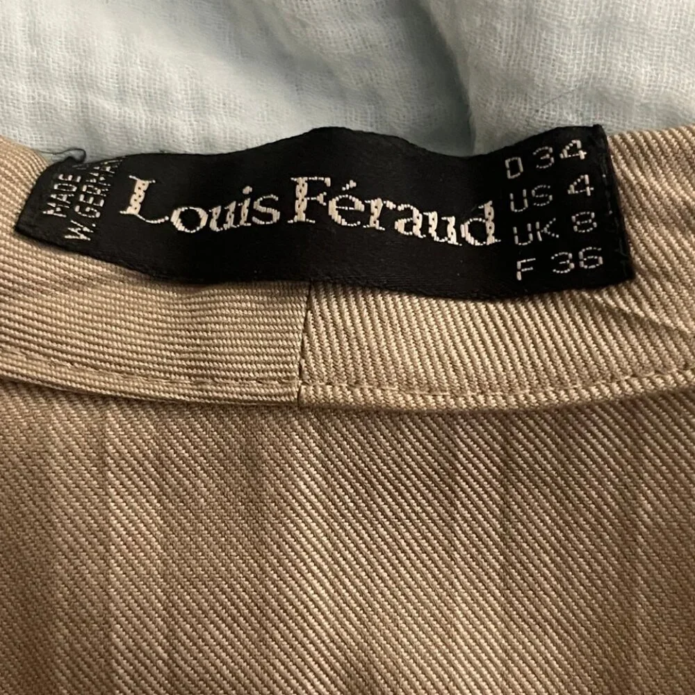 LOUIS FERAUD PLEATS ARCHIVAL SAFARI BUTTON UP SHIRT  S - Picture 14 of 14